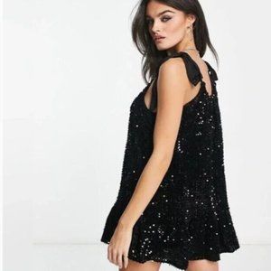 Free People Nova Sequin Mini Dress NWOT